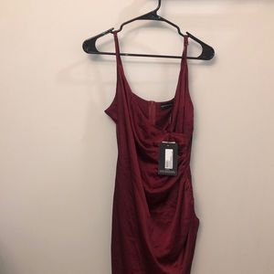 satin wrap dress